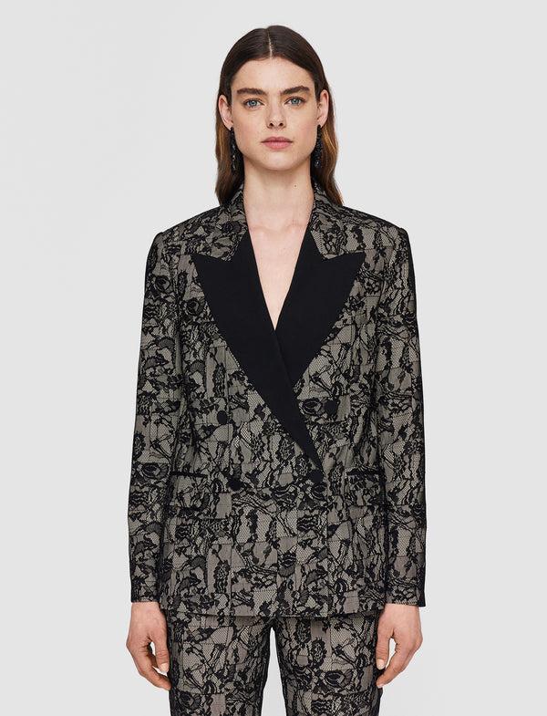 Joseph Jaden Patchwork Lace Jacket Comet Combo