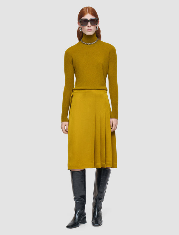 Joseph Jeanne Light Crepe Skirt Amber