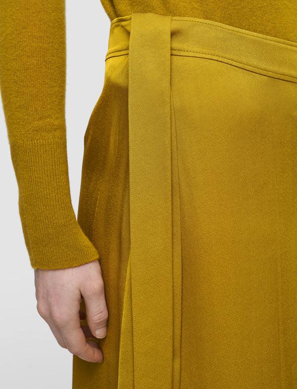Joseph Jeanne Light Crepe Skirt Amber