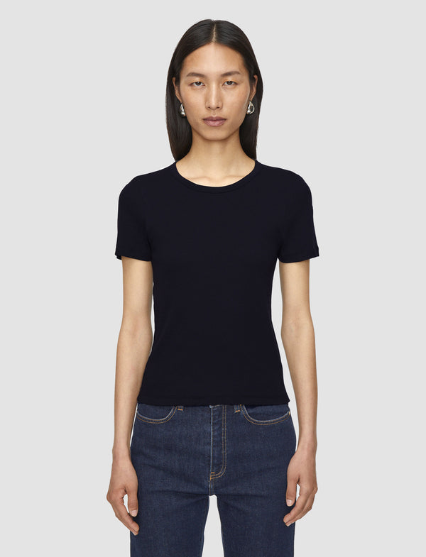 Joseph Jersey Rib T-Shirt Black