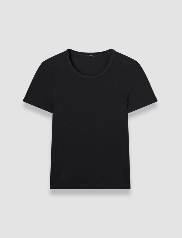 joseph Jersey Rib T-Shirt Black