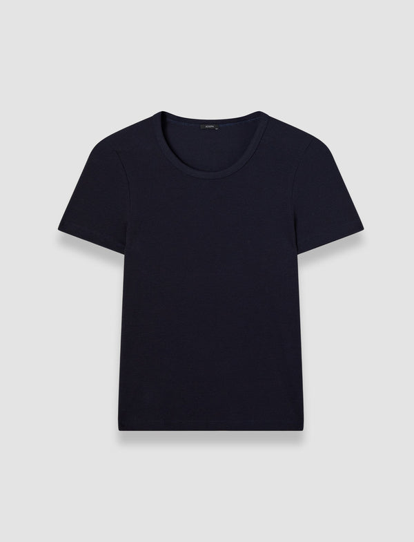 joseph Jersey Rib T-Shirt Navy