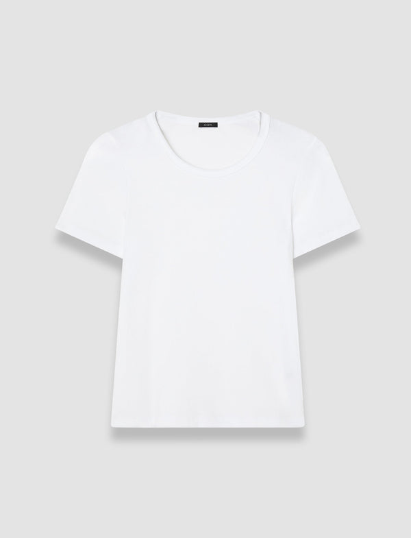 joseph Jersey Rib T-Shirt Off white
