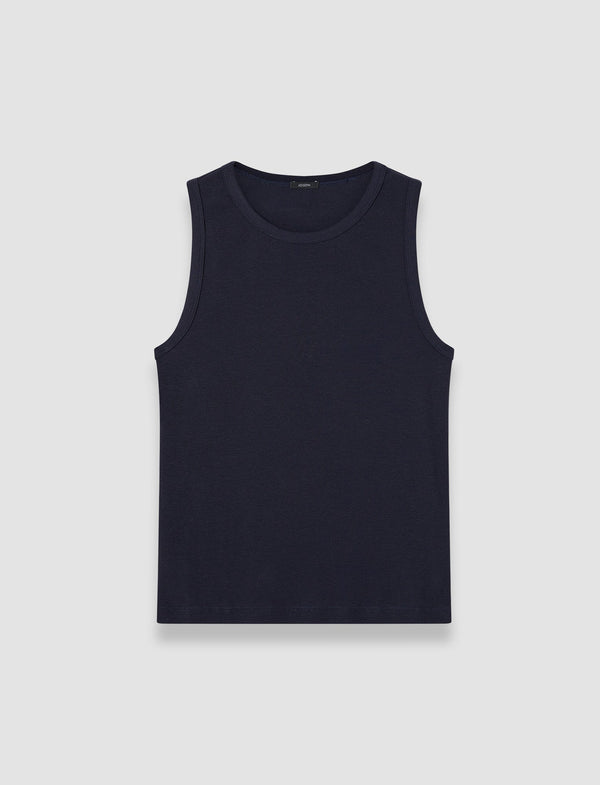 joseph Jersey Rib Tank Top Navy