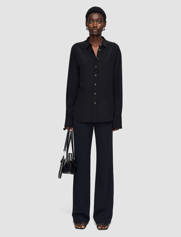 Joseph Joe Silk Crepe De Chine Blouse Black