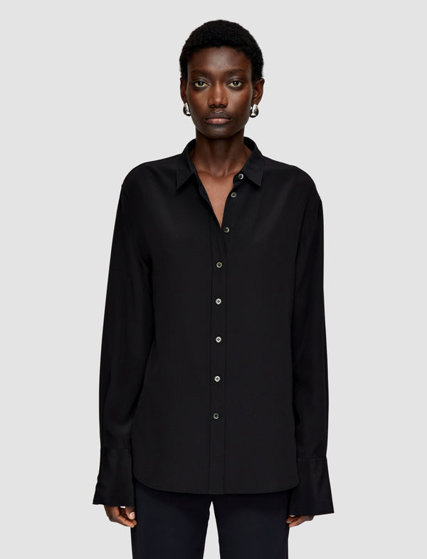 Joseph Joe Silk Crepe De Chine Blouse Black