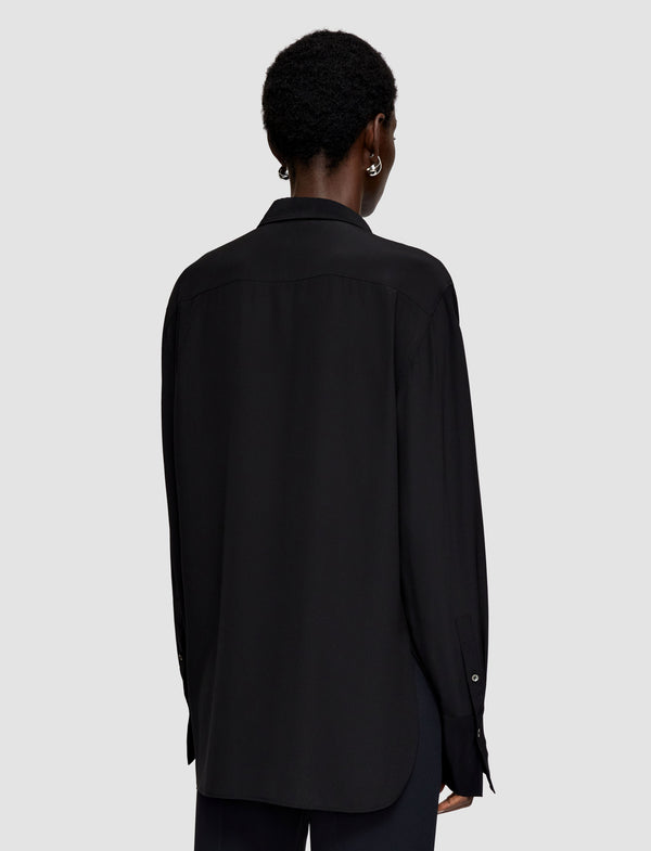 Joseph Joe Silk Crepe De Chine Blouse Black