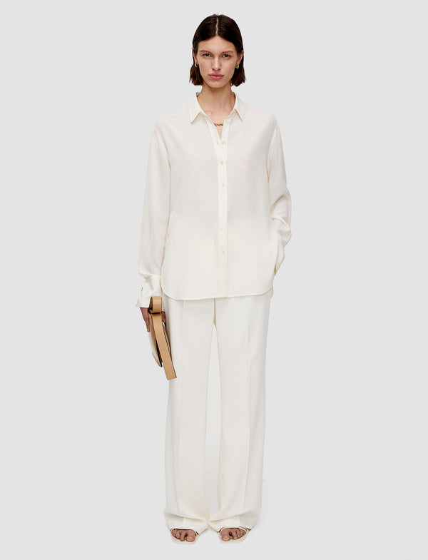 Joseph Joe Silk Crepe De Chine Blouse Ivory