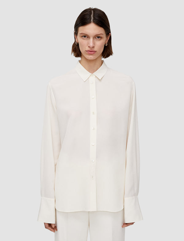 Joseph Joe Silk Crepe De Chine Blouse Ivory