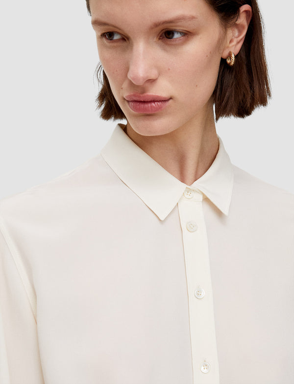 Joseph Joe Silk Crepe De Chine Blouse Ivory
