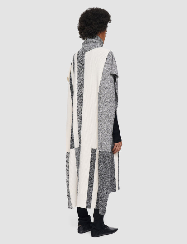 Joseph Joseph Bold Stripes Poncho Ivory/Black