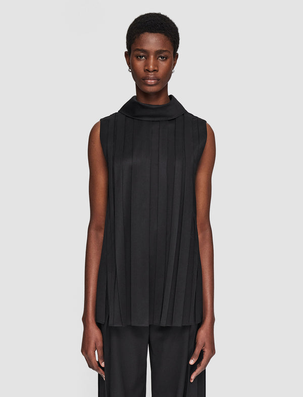Joseph Joseph Plissé Bergere Blouse Black