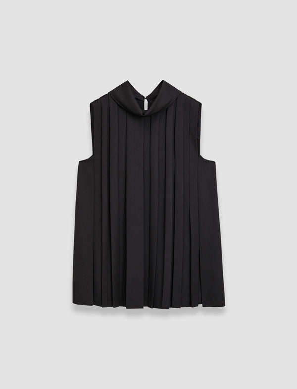 joseph Joseph Plissé Bergere Blouse Black
