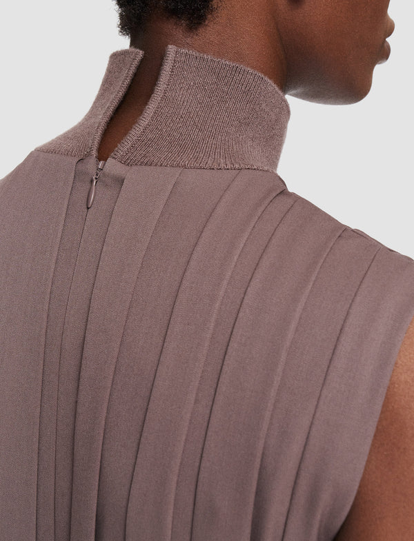 Joseph Joseph Plissé Folie Dress Carob