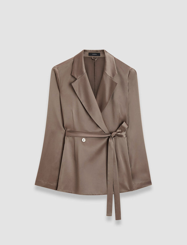 joseph Joubert Silk Satin Jacket Escargot