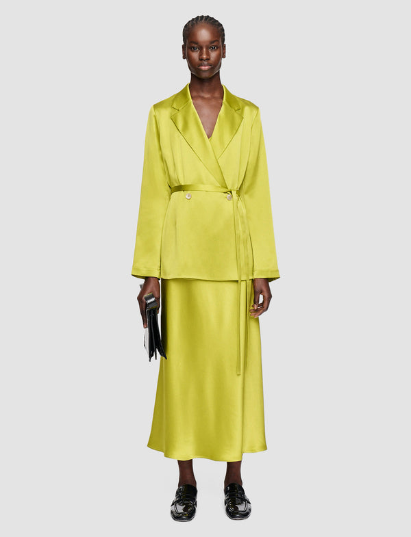 Joseph Joubert Silk Satin Jacket Ginkgo