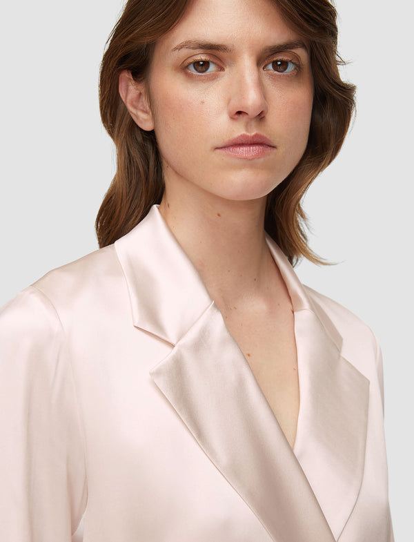 Joseph Joubert Silk Satin Jacket Rose