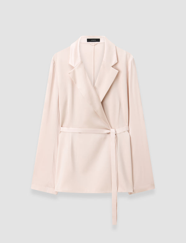 joseph Joubert Silk Satin Jacket Rose
