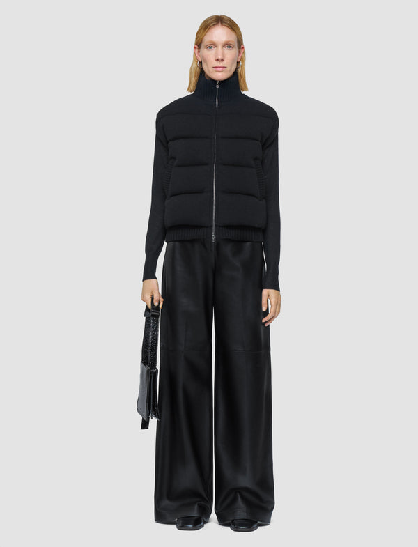 Joseph Knitted Down Puffer Gilet Black