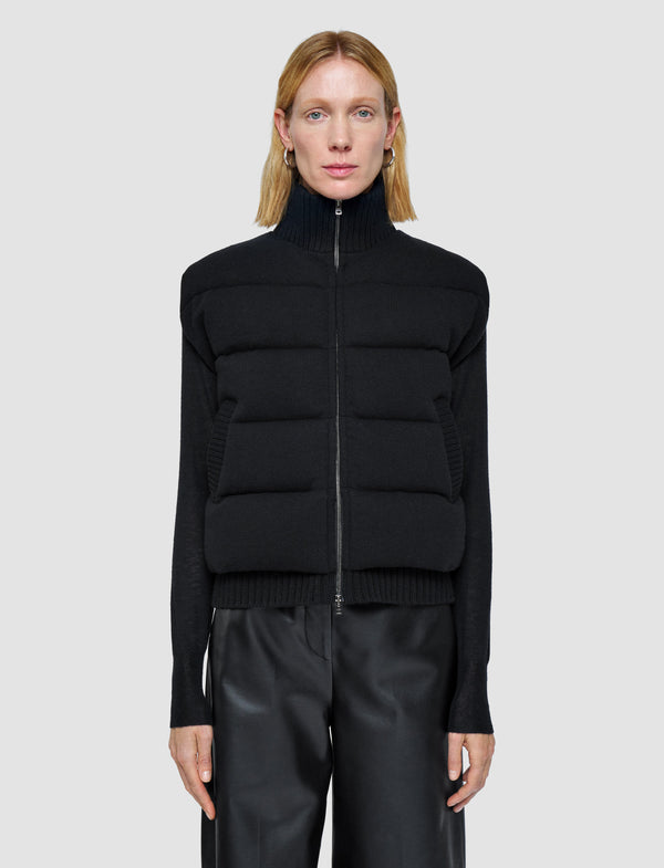 Joseph Knitted Down Puffer Gilet Black