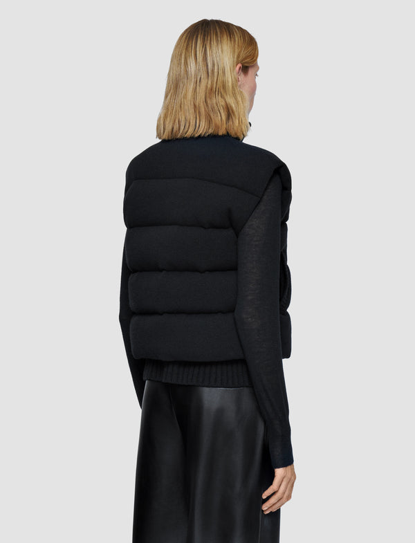 Joseph Knitted Down Puffer Gilet Black