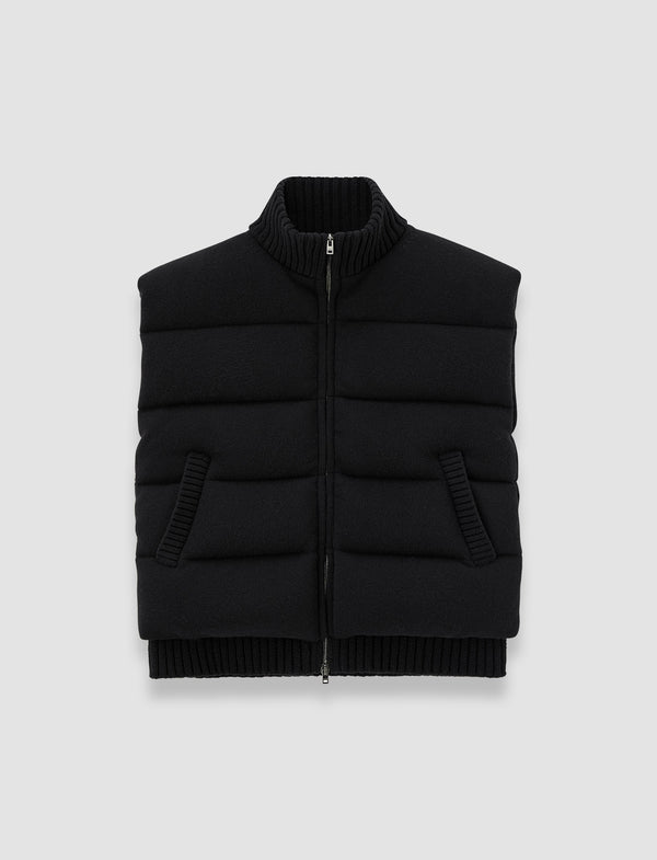 joseph Knitted Down Puffer Gilet Black
