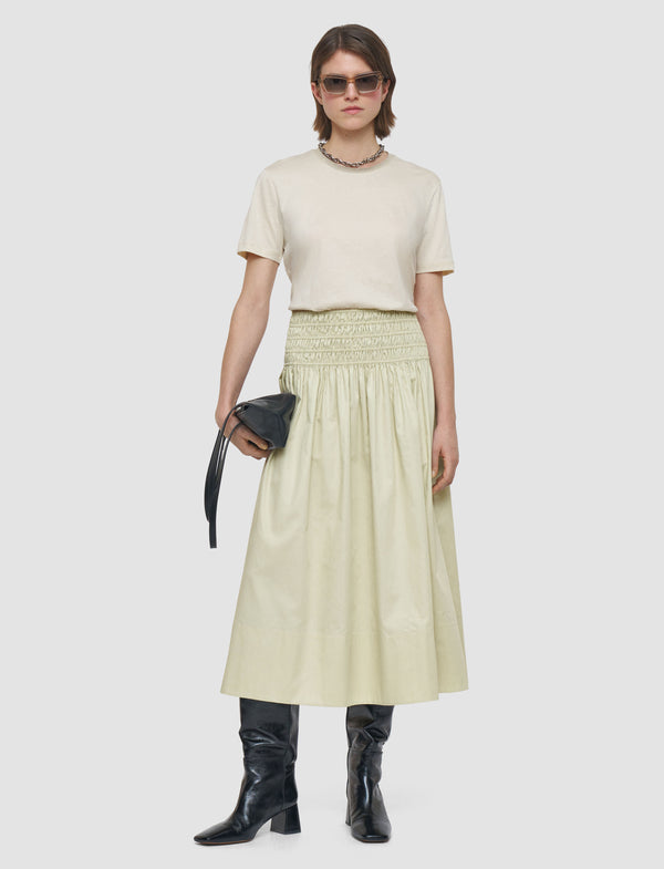 Joseph Leonie Cotton Sateen Skirt Affogato