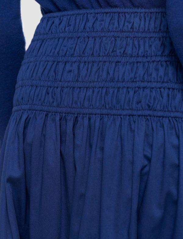Joseph Leonie Cotton Sateen Skirt Cobalt