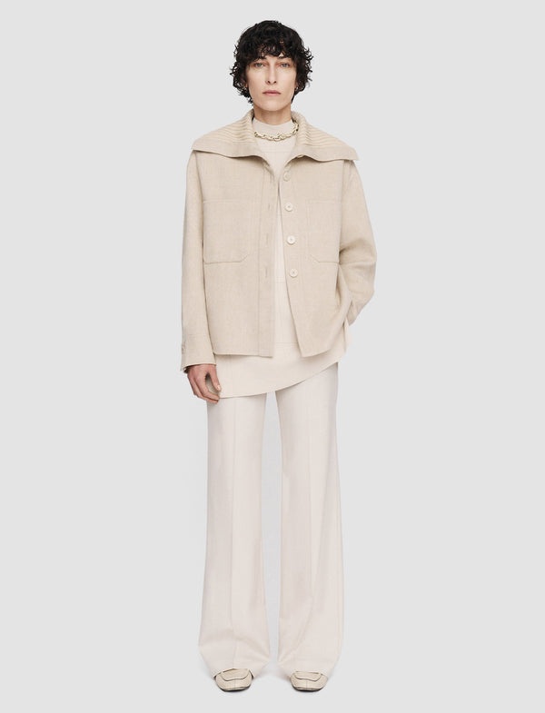 Joseph Light Double Face Henri Jacket Oat Melange