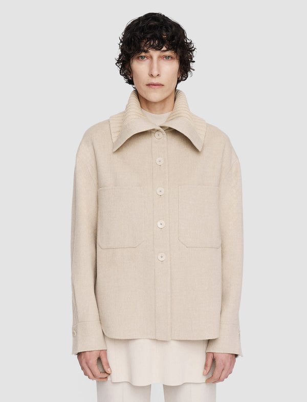 Joseph Light Double Face Henri Jacket Oat Melange