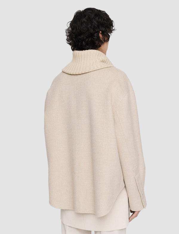 Joseph Light Double Face Henri Jacket Oat Melange