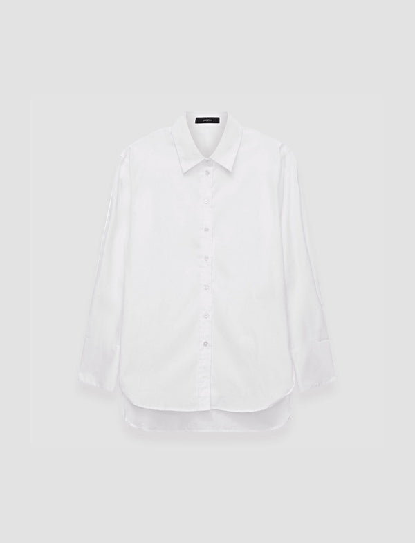 joseph Light Poplin Joe Shirt White