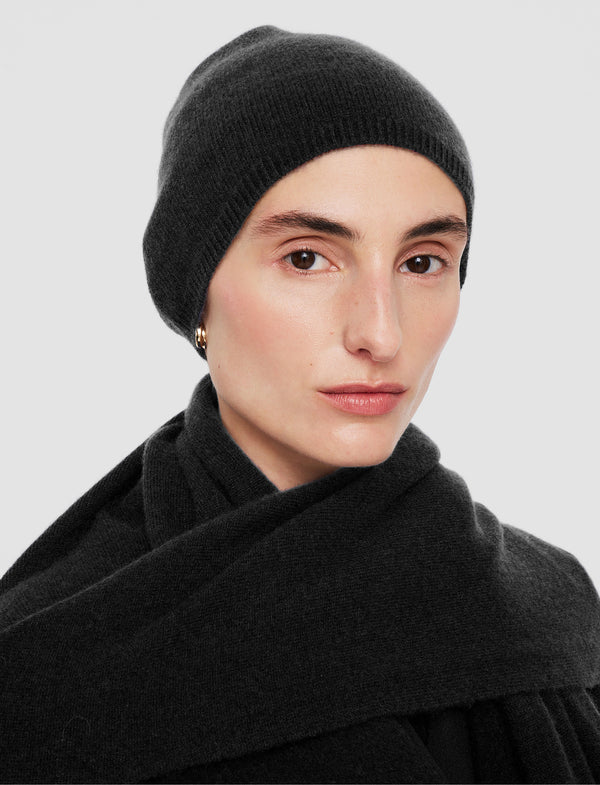 Joseph Light Pure Cashmere Hat Black