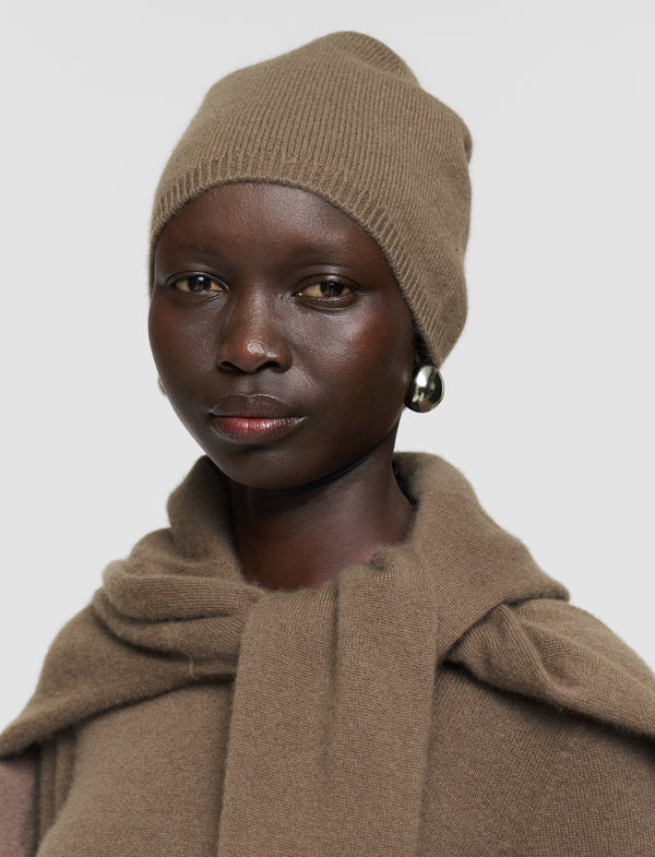 Joseph Light Pure Cashmere Hat Mushroom