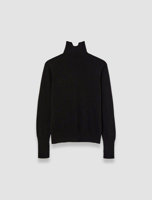 joseph Light Pure Cashmere High Neck Jumper Black
