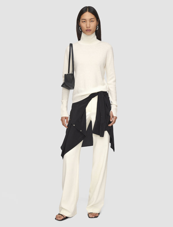 Joseph Light Pure Cashmere High Neck Jumper Ivory
