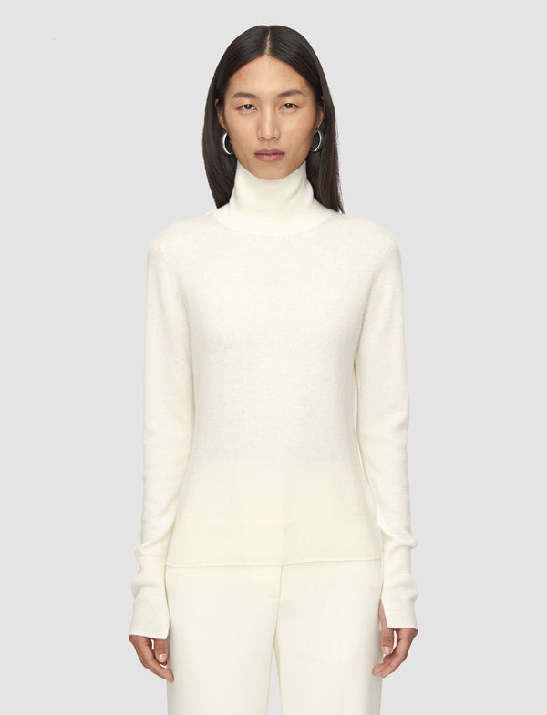 Joseph Light Pure Cashmere High Neck Jumper Ivory