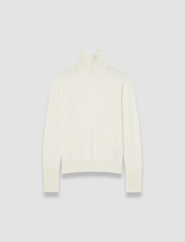 joseph Light Pure Cashmere High Neck Jumper Ivory