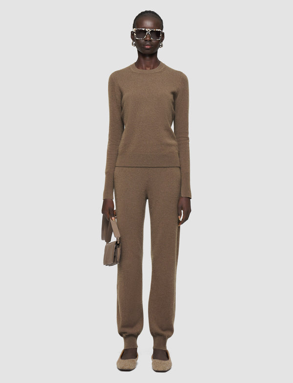 Joseph Light Pure Cashmere Joggers Mushroom
