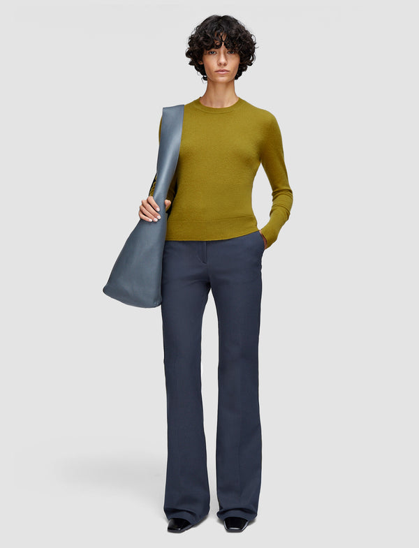 Joseph Light Pure Cashmere Round Neck Jumper Amber