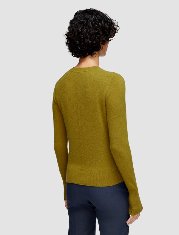 Joseph Light Pure Cashmere Round Neck Jumper Amber
