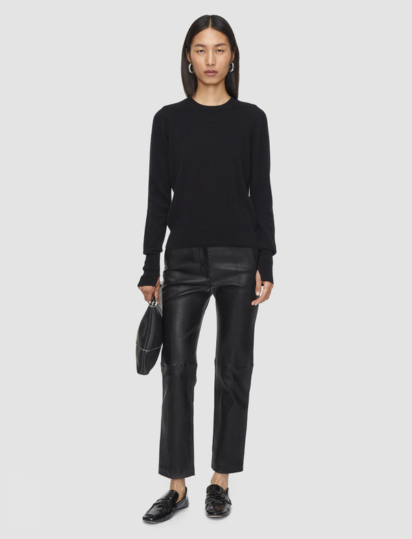 Joseph Light Pure Cashmere Round Neck Jumper Black