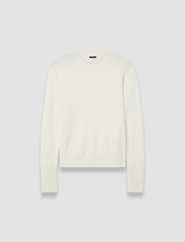 joseph Light Pure Cashmere Round Neck Jumper Ivory