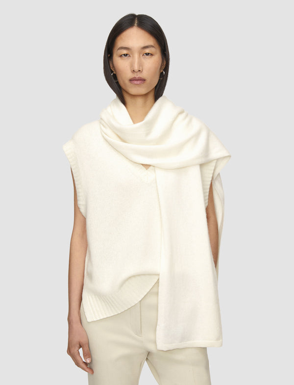 Joseph Light Pure Cashmere Scarf Ivory