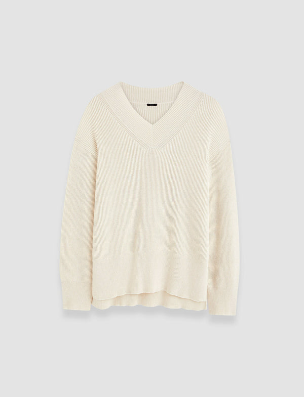 joseph Linen Blend Knit Jumper Ivory