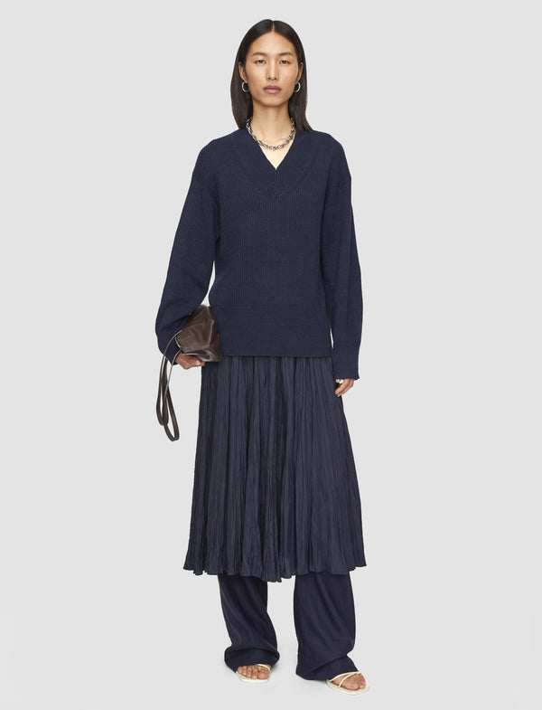 Joseph Linen Blend Knit Jumper Navy