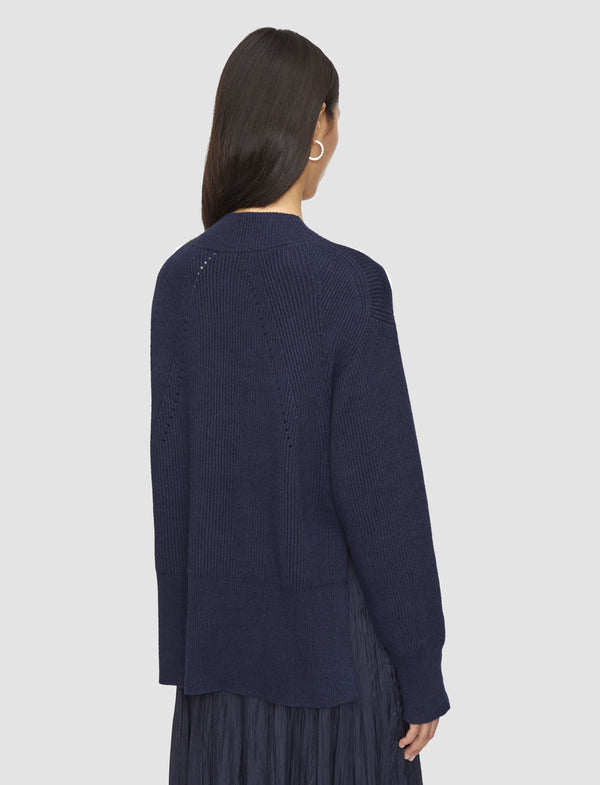 Joseph Linen Blend Knit Jumper Navy