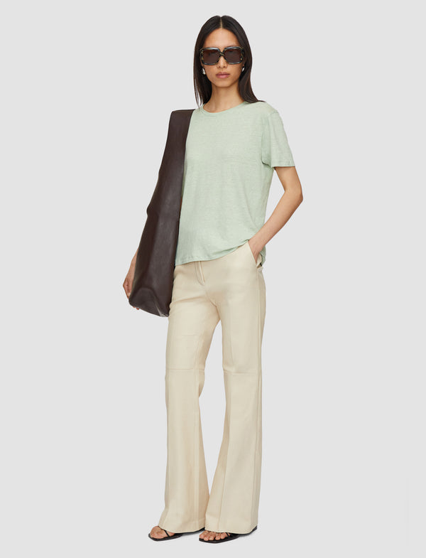 Joseph Linen Jersey T-Shirt Matcha