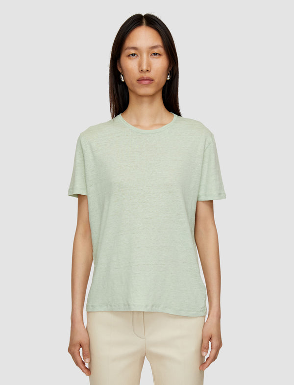 Joseph Linen Jersey T-Shirt Matcha