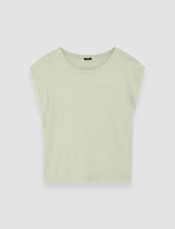 joseph Linen Jersey Top Matcha